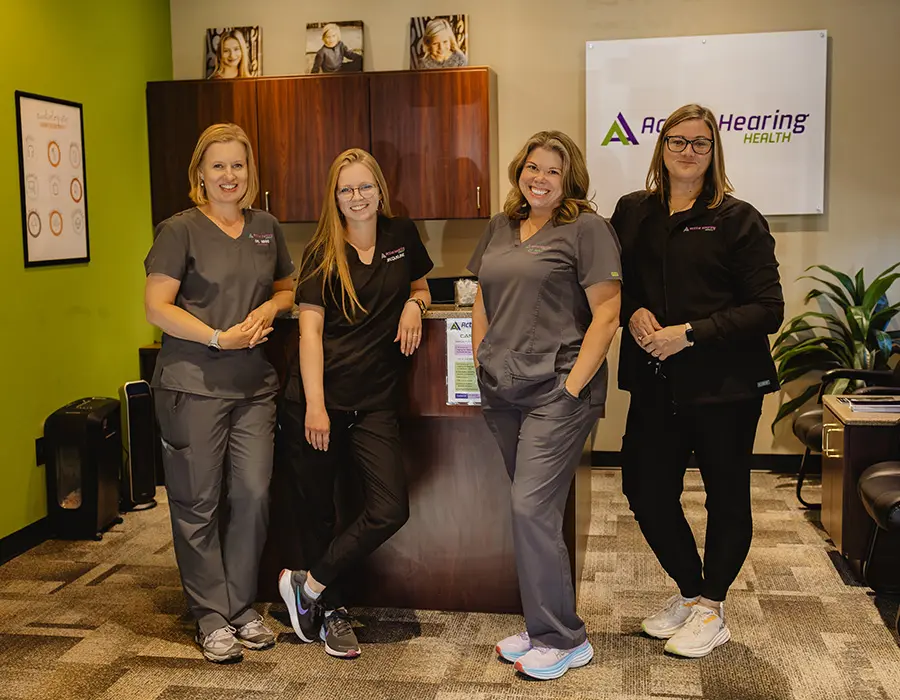 Group photo with doctors and staff